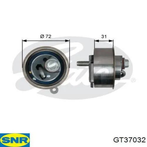 Натяжной ролик ремня ГРМ SNR GT37032 цена, от 57.98 USD