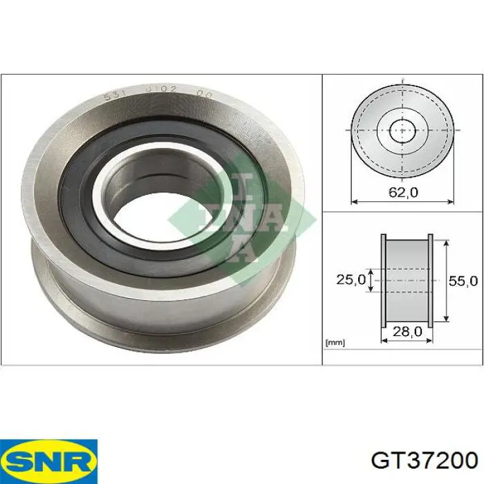 Ролик ГРМ 21051006124 Rider