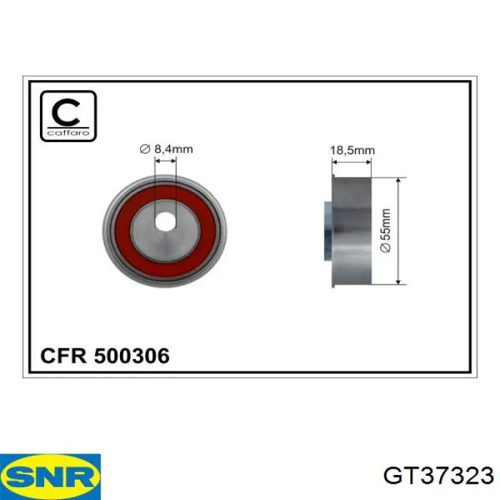 Ролик натяжителя балансировочного ремня SNR GT37323 цена, от 8.76 USD
