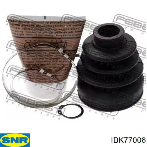 Пыльник шарнира угловых скоростей внутренний передний SNR IBK77006 цена, от 18.58 USD