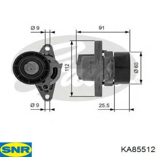 Ремень приводной KA85512 SNR