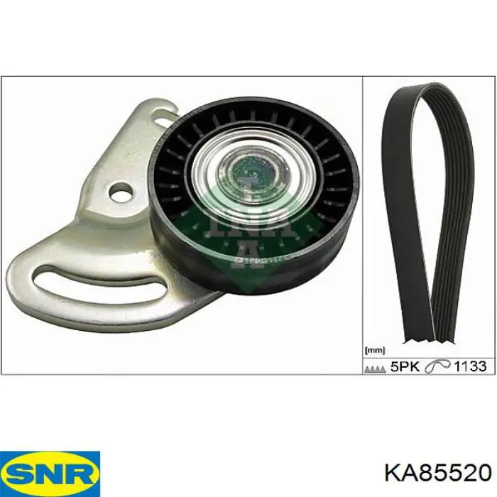 KA85520 SNR ремень агрегатов приводной, комплект