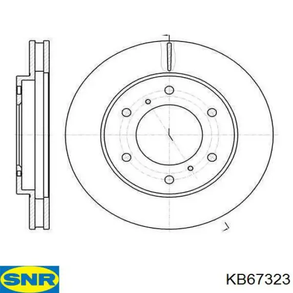 Купить KB67323 SNR Втулка штока амортизатора переднего