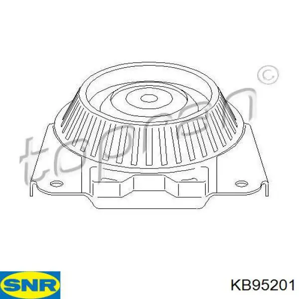 Опора заднего амортизатора SNR KB95201 цена, от 15.14 USD