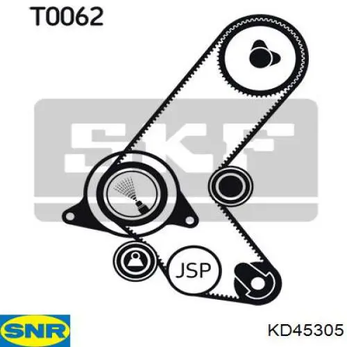 Купить KD45305 SNR Комплект ГРМ