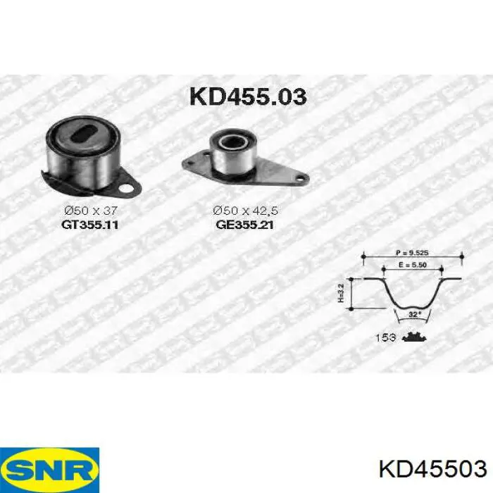 KD45503 SNR комплект грм
