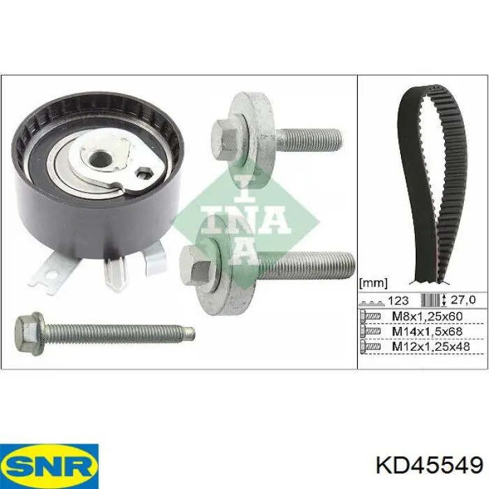 Комплект ГРМ KD45549 SNR