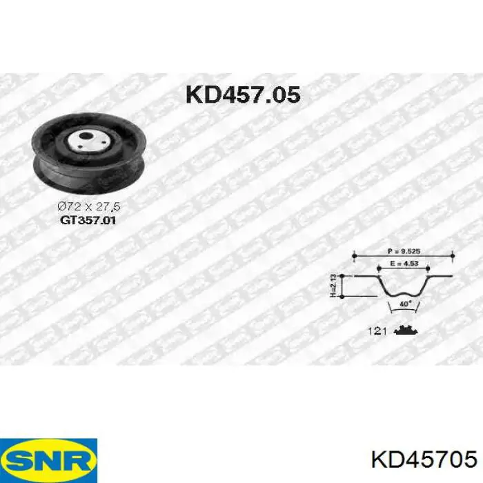 KD457.05 SNR комплект грм