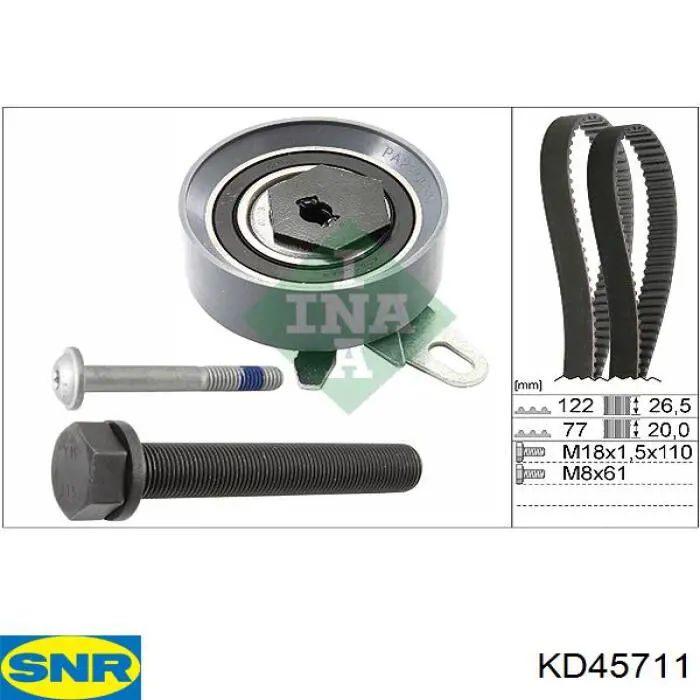 ГРМ ремни, комплект SNR KD45711 цена, от 48.52 USD