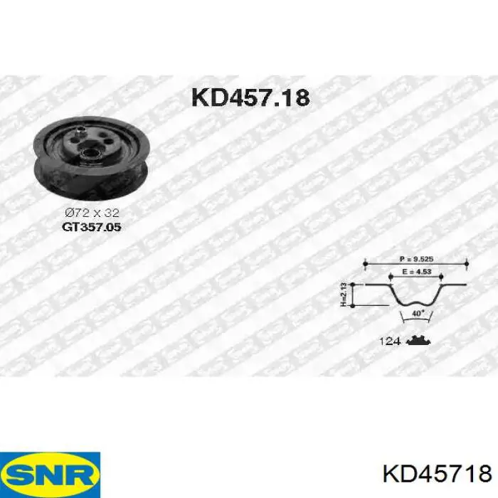KD457.18 SNR ролик грм