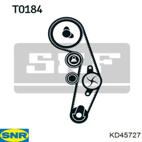Купить KD45727 SNR Комплект ГРМ