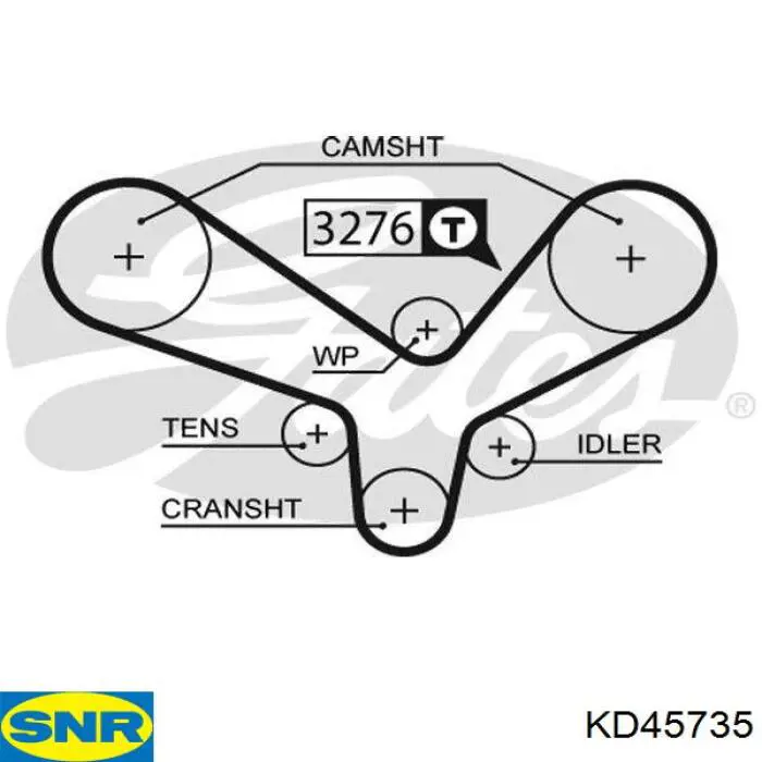 Комплект ГРМ KD45735 SNR
