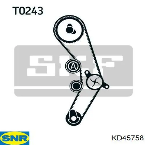 Купить KD45758 SNR Комплект ГРМ