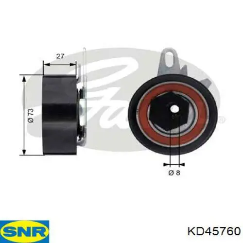 KD457.60 SNR комплект грм