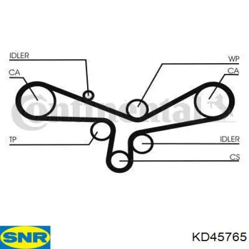 KD45765 SNR ролик грм
