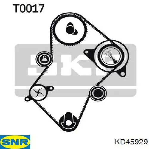 ГРМ ремни, комплект SNR KD45929 цена, от 57.07 USD