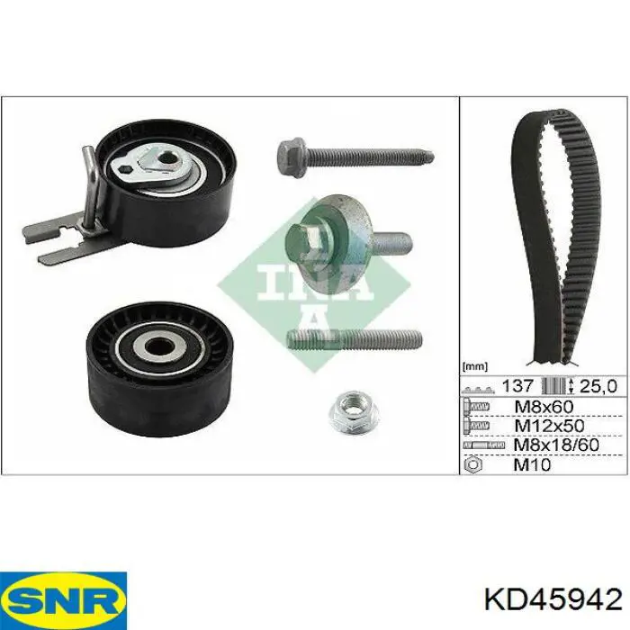 Kit correa de distribución KD45942 SNR