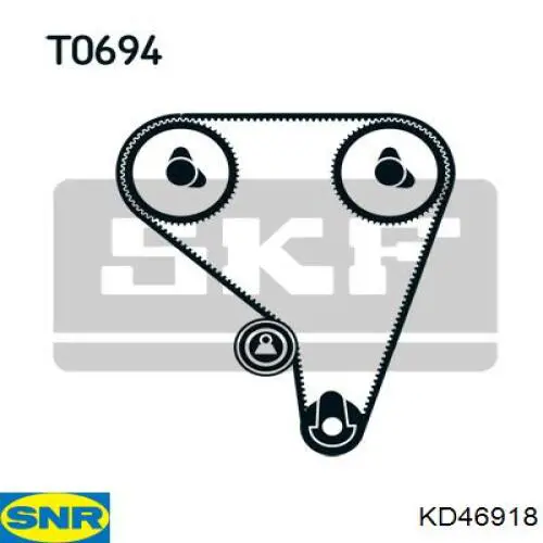 ГРМ ремни, комплект SNR KD46918 цена, от 71.54 USD