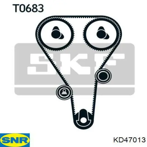 ГРМ ремни, комплект SNR KD47013 цена, от 115.87 USD