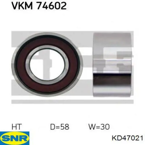 Комплект ГРМ KD47021 SNR