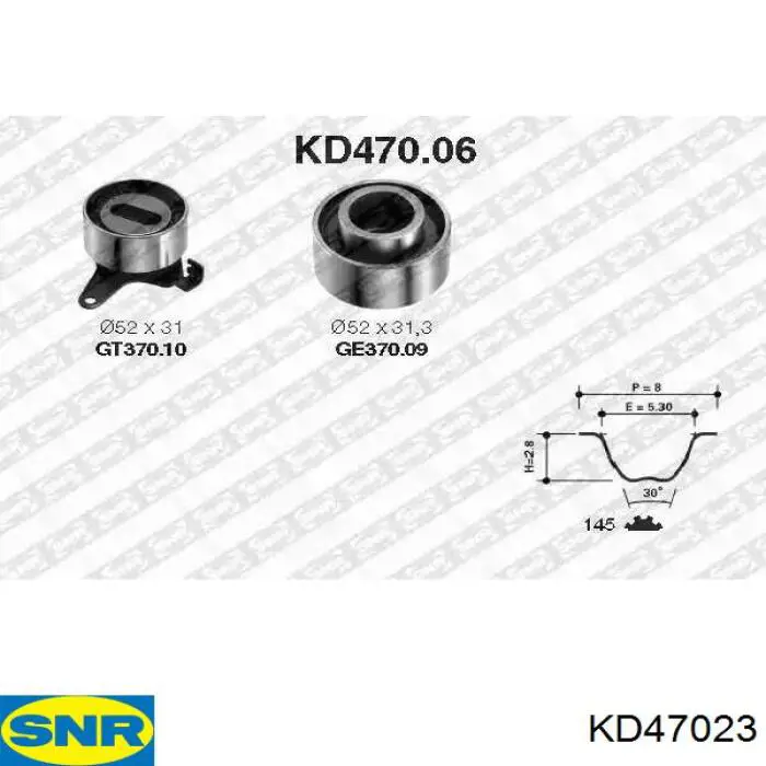 Купить KD47023 SNR Комплект ГРМ