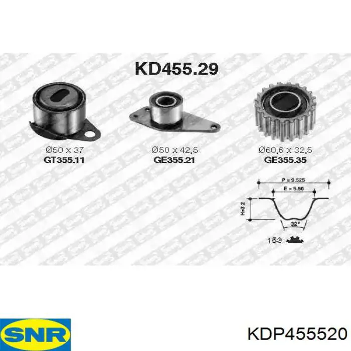 Купить KDP455520 SNR Комплект ГРМ