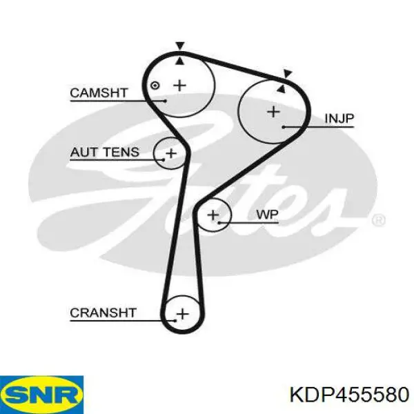 Купить KDP455580 SNR Комплект ГРМ