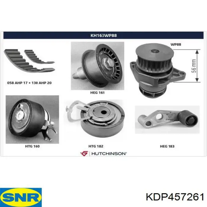 KDP457261 SNR комплект грм