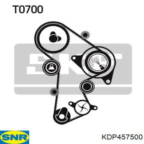 Комплект ГРМ KDP457500 SNR