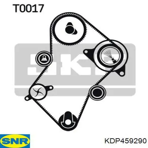 ГРМ ремни, комплект SNR KDP459290 цена, от 4165.70 UAH