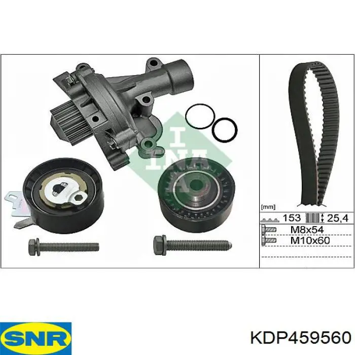 KDP459560 SNR correia do mecanismo de distribuição de gás, kit