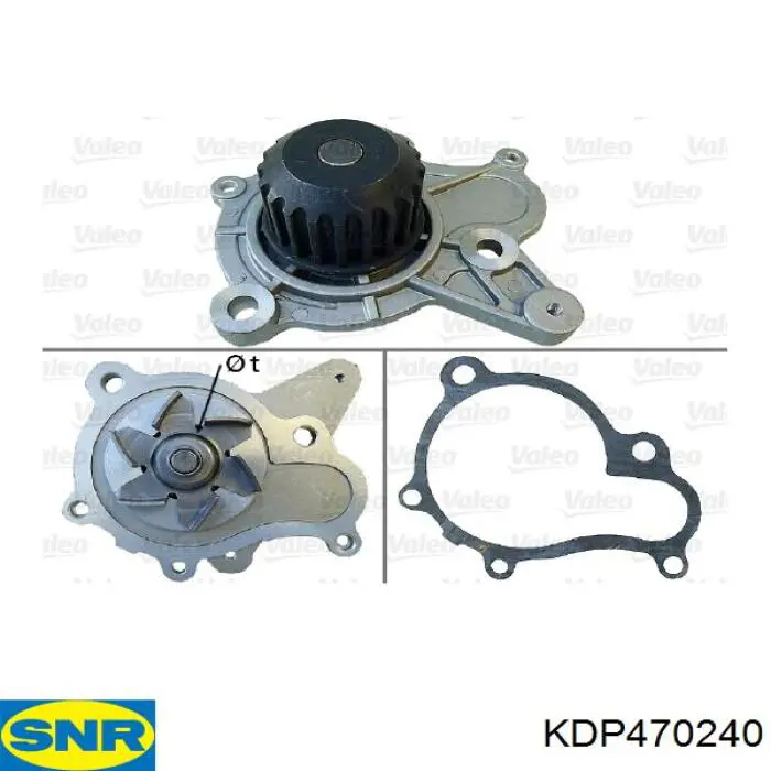 ГРМ ремни, комплект SNR KDP470240 цена, от 142.26 USD