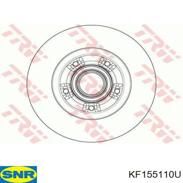 Задний тормозной диск SNR KF155110U цена, от 83.42 USD