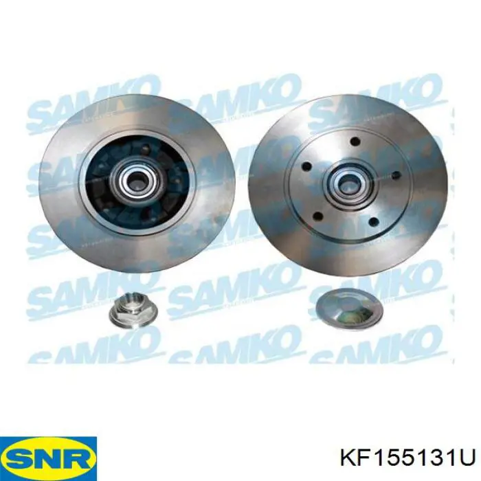 Купить KF155131U SNR Диск тормозной задний