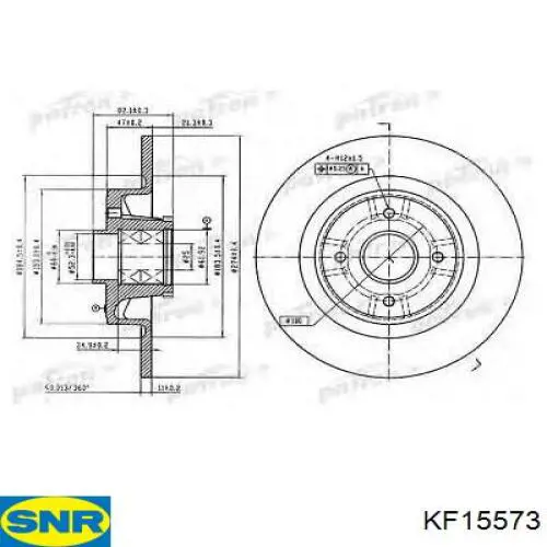 KF15573 SNR Дисковый тормоз