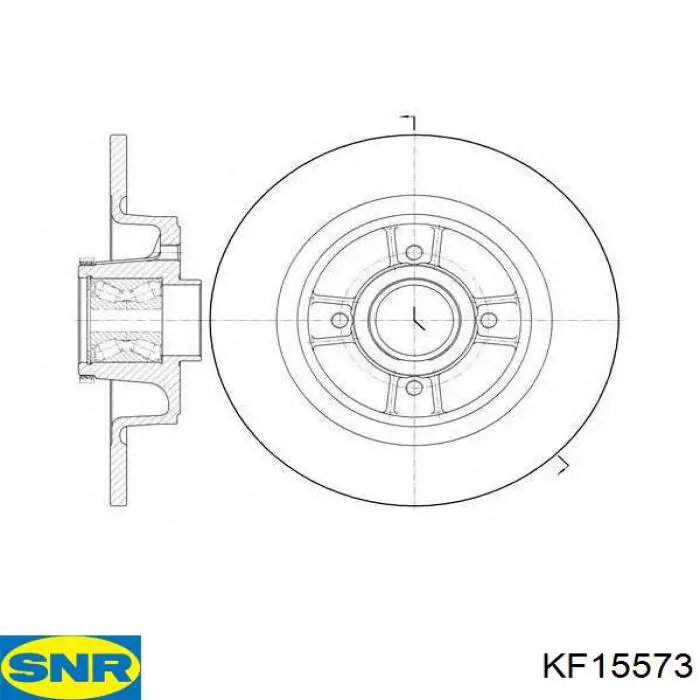 Задний тормозной диск SNR KF15573 цена, от 41.33 USD