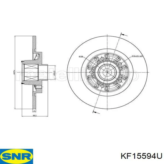 KF15594U SNR Дисковый тормоз