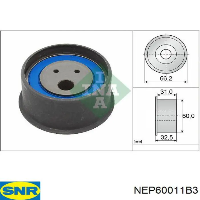 NEP60011B3 SNR ролик грм