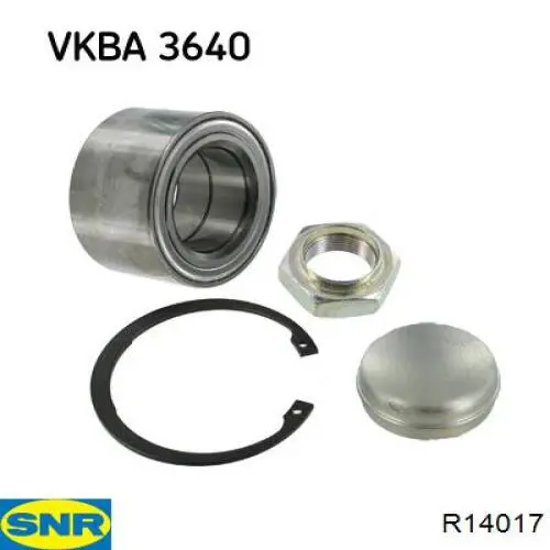 Комплект подшипника ступицы колеса SNR R14017 цена, от 44.08 USD
