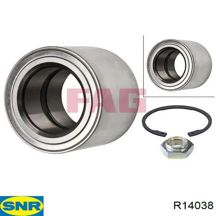 Комплект подшипника ступицы колеса SNR R14038 цена, от 23.00 USD