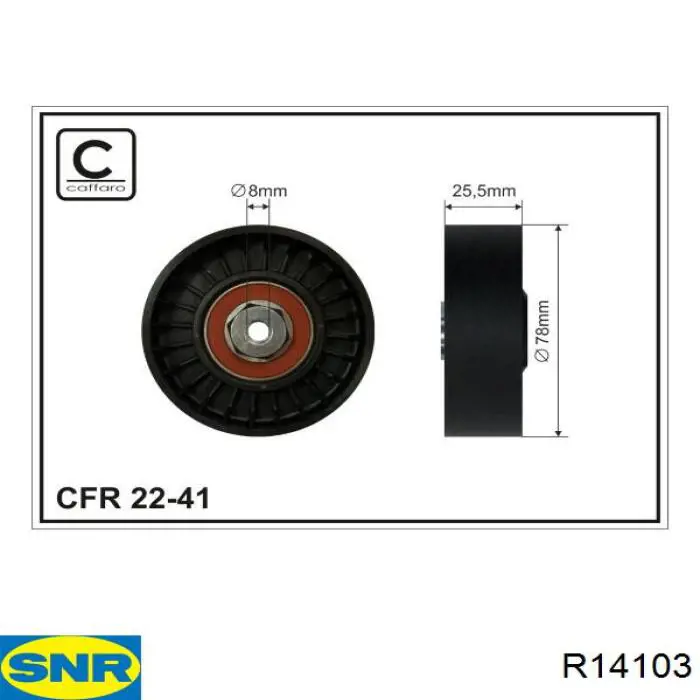 Комплект подшипника ступицы колеса SNR R14103 цена, от 58.72 USD