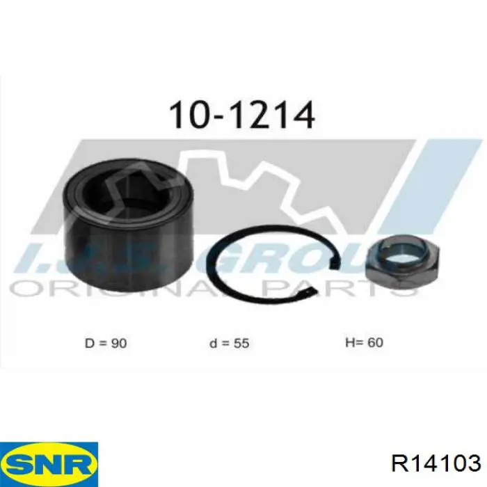 Купить R14103 SNR Подшипник передней ступицы