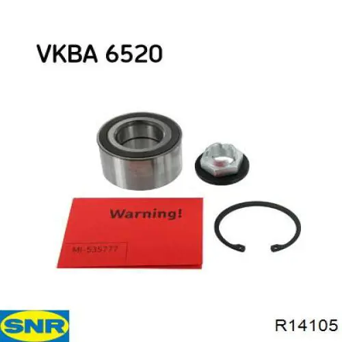Комплект подшипника ступицы колеса SNR R14105 цена, от 38.32 USD
