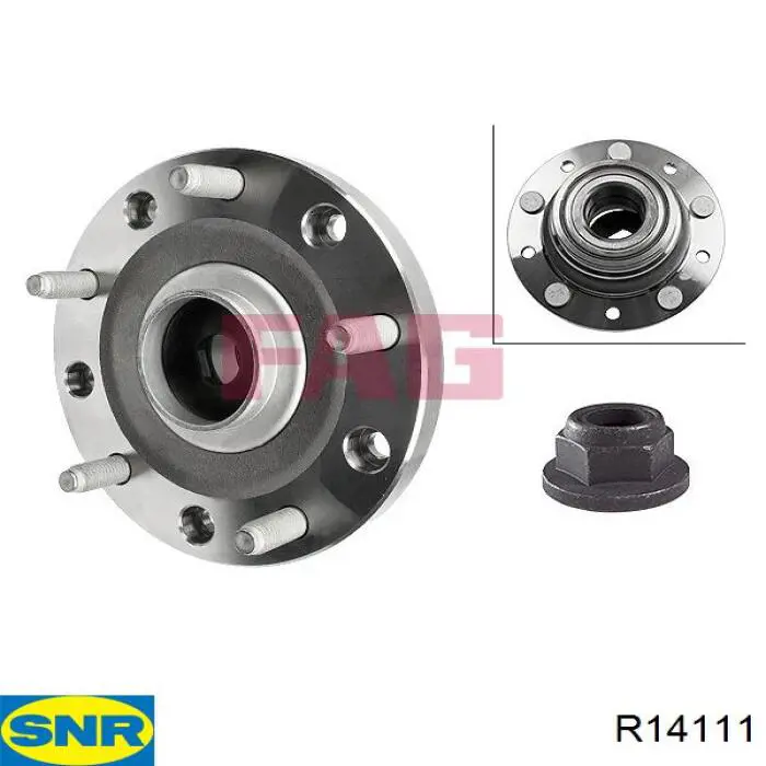 R14111 SNR Ступица задняя