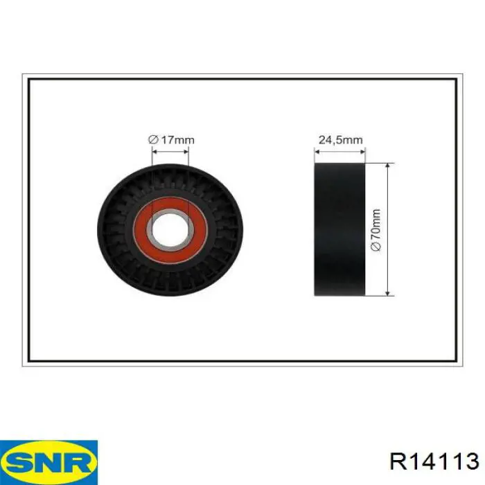 R141.13 SNR подшипник ступицы передней