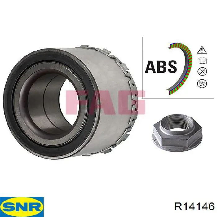 Подшипник ступицы пер/зад SNR R14146 цена, от 49.74 USD
