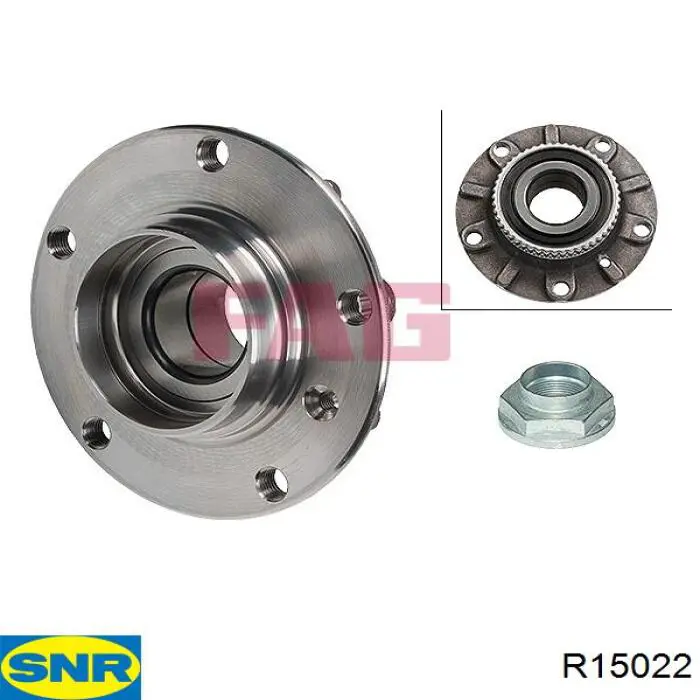 Передняя ступица R15022 SNR