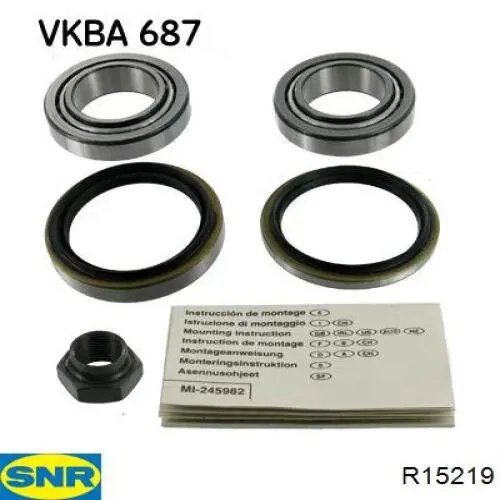 Комплект подшипника ступицы колеса SNR R15219 цена, от 14.20 USD