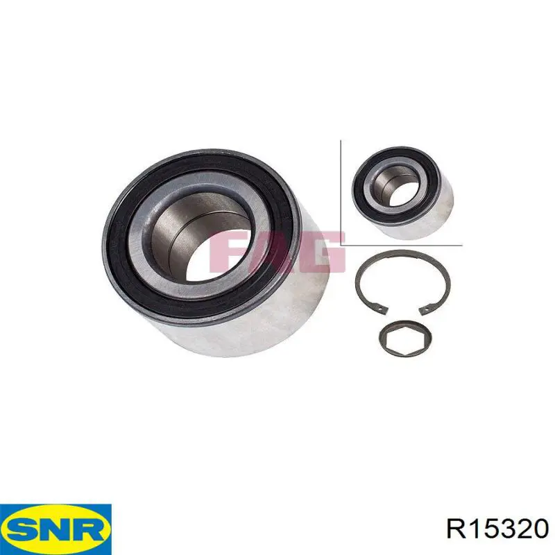 Подшипник задней ступицы R15320 SNR