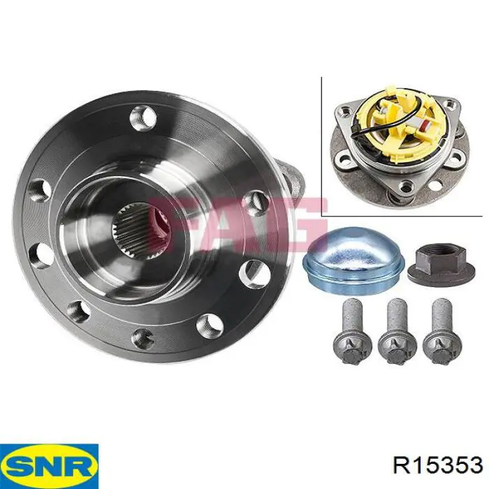 Купить R15353 SNR Ступица переднего колеса